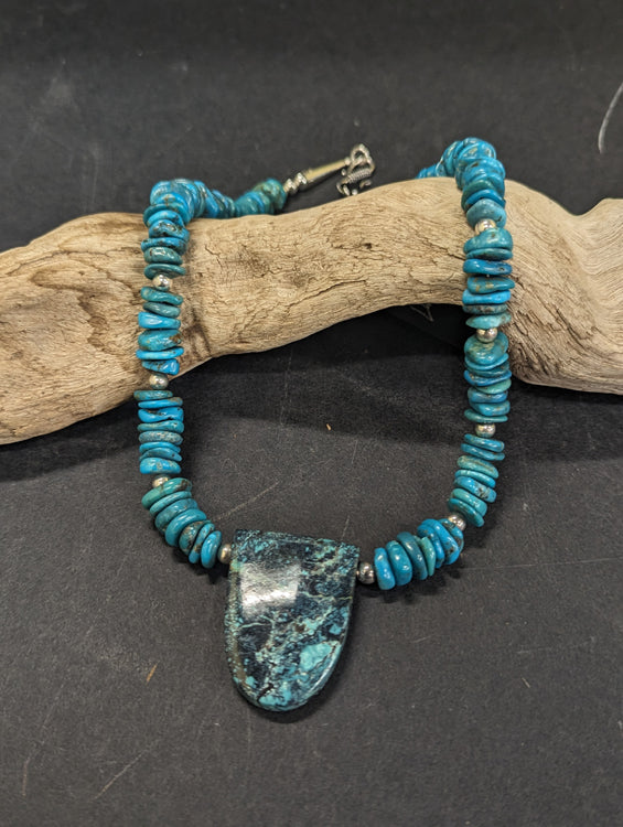 Blue Turquoise Necklace 302