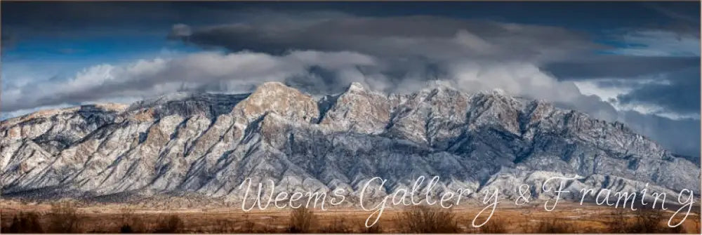 Sandias In Snow 1238 Infused Aluminum Photography