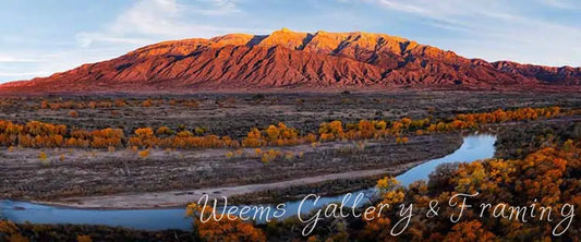 Sandias & The Rio Grande 1237 Infused Aluminum Photography