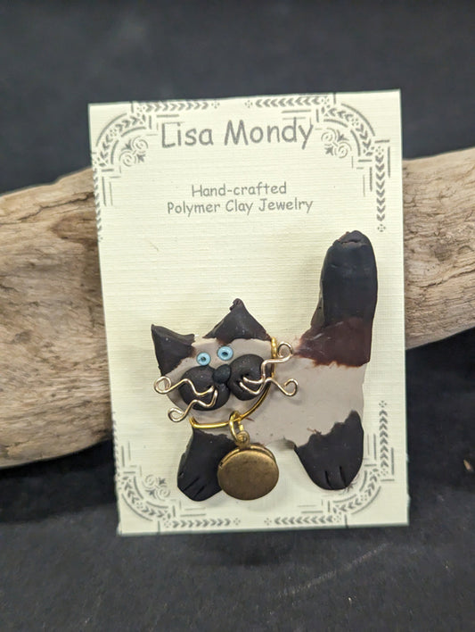 Siamese Kitten with locket Pin 1150