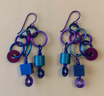 Anodized Aluminum Earrings CH6