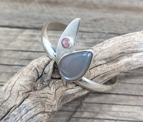 Moonstone Sterling Silver Cuff 42