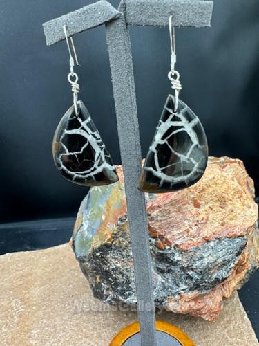 Septarian Fossil Earrings by Suzanne Woodworth