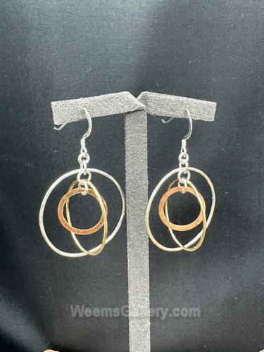 Multi Metal Hoop Earrings by Suzanne Woodworth