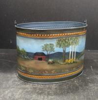 Container w/Barn Scene by Lynn Miller