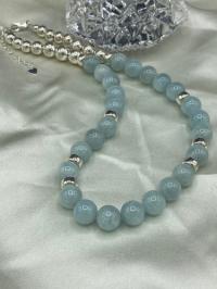 Larimar & Sterling Necklace by Suzanne Woodworth