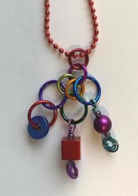 Ball Chain Necklace Multi Color by Carolyn Henderson