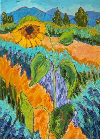 Sunflower & Chamisa by Michelle Chrisman