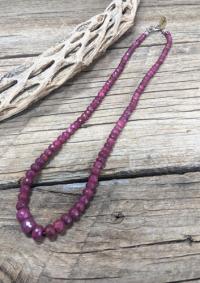 Faceted Ruby Necklace by Pam Springall