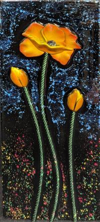 Small Flower Painting by Alan Tillery