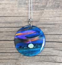 Blue Moon Pendant by Rose Moore