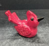 Red bird figurine by Kathy Lovell
