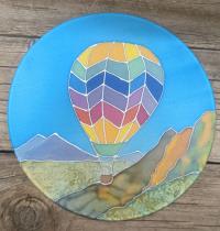 Balloon and Mountains by Claudia Fluegge