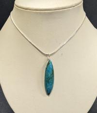 Marquis Shape Turquoise Necklace by Suzanne Woodworth