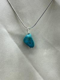 Turquoise Nugget Pendant by Suzanne Woodworth