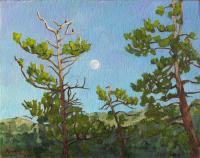Moonrise in the Zuni Mountians by Ruan Bacigalupa