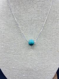 Eunity Necklace Turquoise Bead by Suzanne Woodworth