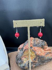 Coral Earrings by Suzanne Woodworth