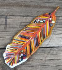 Orange Feather by Karen Shatar