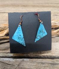 Triangle Copper Earrings by Esta Kirschner