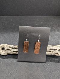 Hammered copper Earrings by Esta Kirschner