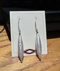 Long Sterling Bicone Earrings by Myra Gadson