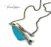 Turquoise Branch Necklace by Karla Hackman