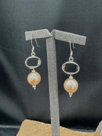 AAA Pink Freshwater Pearl Earrings by Suzanne Woodworth