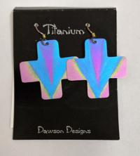 Large Cross Earrings by Dawson Design
