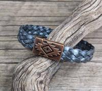 Silver Braid Bracelet by Lu Heater