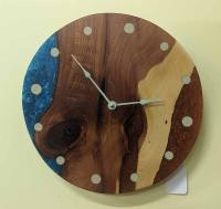 Red Cedar & Bronze Clock by Andy Hageman
