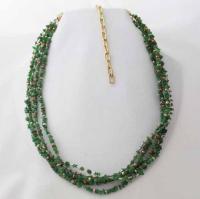 Multi-Strand Tsavorite Garnet Versa Necklace 20” by Barbara Shewnack