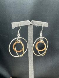 Multi Metal Hoop Earrings by Suzanne Woodworth