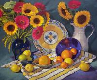Sunflowers and Citrus by Sarah Blumenschein