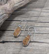 Pyrite Earrings by Mel Koven