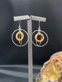 Circle Dangle Earrings by Suzanne Woodworth
