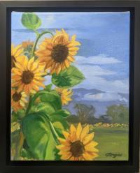 Sunflower Over the Sandias by Colleen Z Gregoire