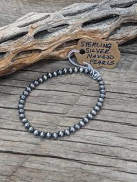Navajo Pearl Stretch Bracelet by Myra Gadson