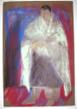 Untitled  Cloak w red backgroung by Beatrice Mandelman