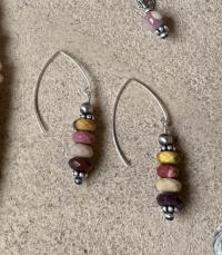 Mookite Faceted Earrings by Myra Gadson