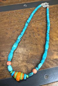Chinese Turquoise Necklace by Pam Springall