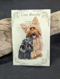 Yorkie /locket Pin by Lisa Mondy