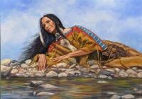 Cheyenne Woman by Hubert Wackermann