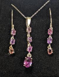 Pink Sapphire Set by Mel Koven